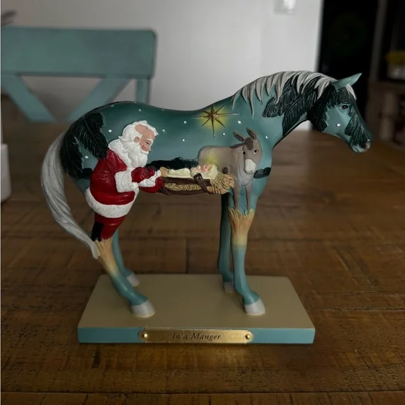 The Trail Of Painted Ponies In A Manger RETIRED Christmas Collectible - Picture 2 of 12